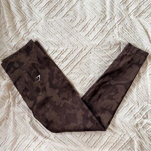 Gymshark Brown Camo Leggings